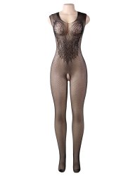 Flower Pattern Fishnet BodyStocking