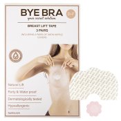 Bye Bra - Breast Lift & Silk Nipple Covers D-F 3 Pairs