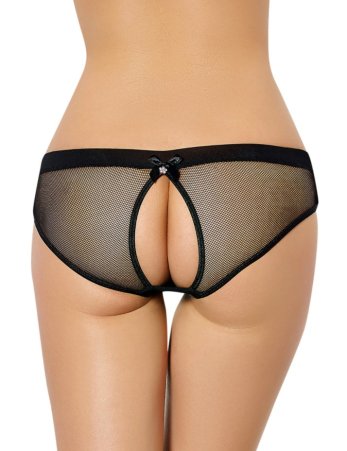 Netted Open Back Panty 