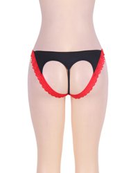 P5106-1  Red Heart Shape Panty