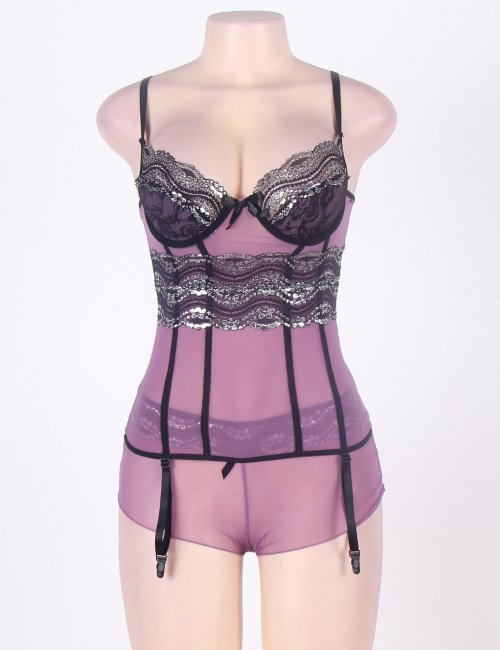 Mesh Over Powernet Bustier