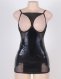  Leather Open Cup Lingerie Dress 