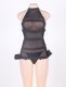  Banded Mesh Chemise With Chains M 