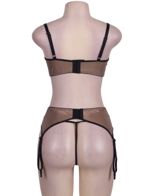 Fibi Set With Open Cup Brassiere