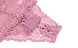 Chest Ribbon Lace Pink Teddy