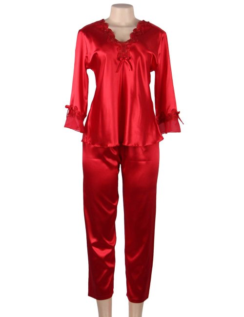 Silk Pajama Set Two Piece Set